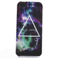 Triangle Star Pattern TPU Soft Phone Case for iPhone 5/5S