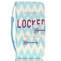 Unlock Pattern PU Leather Phone Case for iPhone 5C