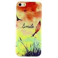 Feather Pattern TPU Material Phone Case for iPhone 5/5S