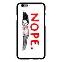 Nope Pattern PC Hard Case for iPhone 6/6S