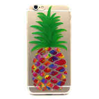 Pineapple Pattern TPU Relief Back Cover Case for iPhone 6/iPhone 6S