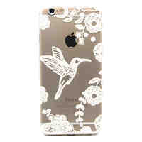 White bird  Pattern TPU Relief Back Cover Case for iPhone 6/iPhone 6S