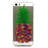 pineapple  Pattern TPU Relief Back Cover Case for iPhone 5/iPhone 5S