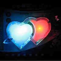 Double Love Coloured LED Night Lights