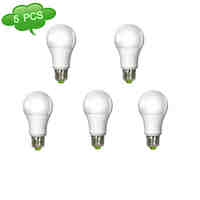 5PCS A60 Dimmable E27 14W(=Incan 120W) CRI>80 COB LED 1280LM 3000K Warm White Light LED Globe Bulb (AC 100-240V)