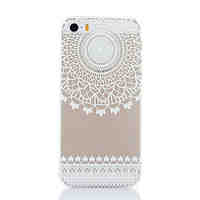 White Flowers Pattern Hard Back Case for iPhone 5/5S