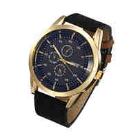 Men Watches Leather Band Leisure Watch Vintage Wrist Watch Quartz Watches(Assorted Colors)