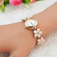 Women's Watch Flower Bracelet Alloy Band