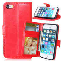 Multicolor PU Leather Phone Case For iPhone 5/5S (Assorted Colors)