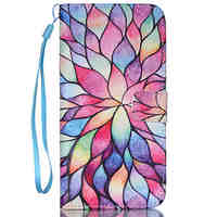 Multicolored Petals Pattern PU Leather Phone Case For  iPhone 6/6S