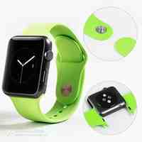 Apple Watch BandSoft Silicone Replacement Sport Wristbands Straps for Apple Watch 38mm 42mm