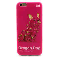 Dragon Dog Painting Pattern TPU Soft Case for iPhone 6/6S