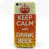 Drink Beer Painting Pattern TPU Soft Case for iPhone 5C