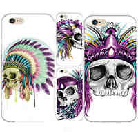 MAYCARI Skull Chiefs Transparent TPU Back Case for iPhone 6plus/iPhone 6S plus