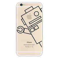 Robot Pattern TPU Material Phone Case for iPhone 6/6S