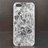 Petal Pattern Transparent TPU Material  Phone Case for iPhone 5C