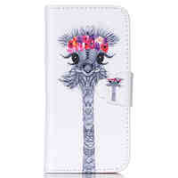 Deer Pattern PU Leather Phone Case For iPhone 5C