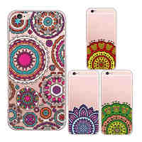 MAYCARIBeautiful Mandalas Transparent TPU Back Case for iPhone 6/iphone 6S(Assorted Colors)