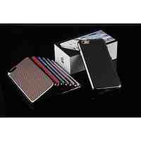 Monochrome Carbon fiber Pattern PC Hard Phone Case for iPhone 6