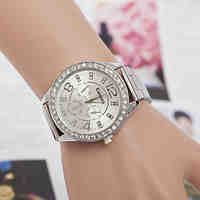 Woman And Men Swiss Alloy Diamond Wrist Watch