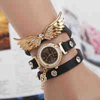 Woman Angel Wings Diamond Wrist Watch