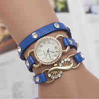 Woman Star Winding Wrist Watch