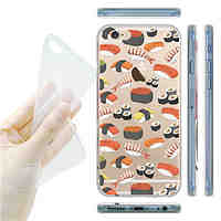 MAYCARIDelicious Sushi Transparent TPU Back Case for iPhone 6/iphone 6S