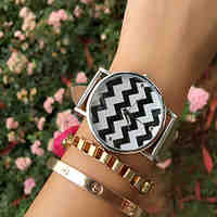 Watch for Women -Stripe Pattern Boho Chic Style Womens Watch Gifts for Women Gift Ideas for Wife