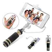 VORMORmini Monopod Extendable Selfie Stick with built-in Remote Shutter for iPhone  Samsung Android