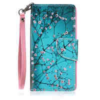 Branch Pattern PU Material Card Lanyard Case for iPhone 6/6S