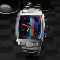 Men's Square Fashion Black Dial Auto Mechanical Watch