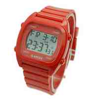 Unisex Digital LCD Rubber Sport Watch