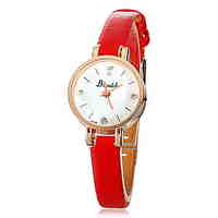 Women's Mini Dial Slim PU Band Quartz Watch