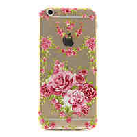 Rose Pattern TPU Relief Back Cover Case for iPhone 6/iPhone 6S