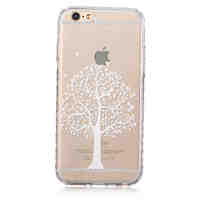 White Tree Pattern Transparent TPU Soft Case for iPhone 6 Plus/iPhone 6S Plus