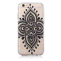 Mandala Pattern Transparent TPU Soft Case for iPhone 6/iPhone 6S