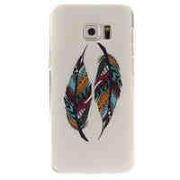 Multicolor Feather Pattern TPU Back Cover Case for Samsung Galaxy S6/S6 Edge/S6 Edge Plus