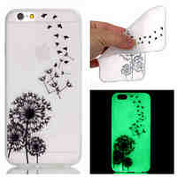 Dandelion Pattern Luminated TPU Soft Case for iPhone 6 /6S