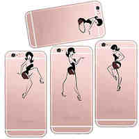 MAYCARILady Dancers Soft Transparent TPU Back Case for iPhone 6/iphone 6S(Assorted Colors)