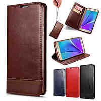 High-end Splice Lanyard Genuine Leather Phone Case for Samsung Galaxy S6/S6 Edge/S6 Edge Plus(Assorted Colors)