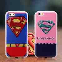 Superman Pattern Transparent TPU Soft Case for iPhone 6/iPhone6s