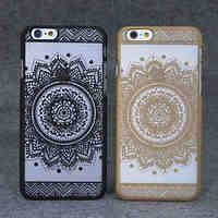 Retro Flower Pattern Openwork Relief Printing Thin PC Material Phone Case for iPhone 6/iPhone 6S(Assorted Colors)