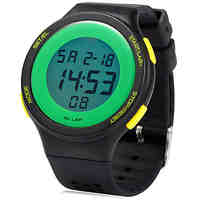 Sports LED Watch with Alarm Date Day Stopwatch Function