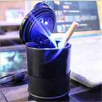 ZIQIAO LED Lights Car Ashtray