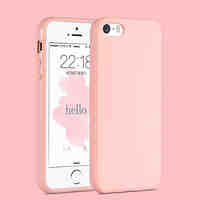 Pink Girl Solid Colour Elegant Simple Soft Case for iPhone 5/iPhone 5S