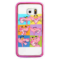 Cartoon Lion Pattern Plating TPU Phone Case for iPhone Galaxy S6 edge Plus/S6 edge/S6