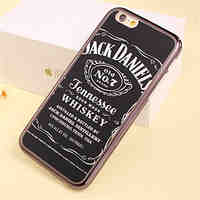 Jack Daniels Pattern Plating TPU Phone Case for iPhone 5/5S