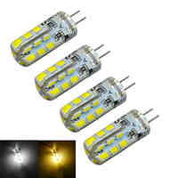 Jiawen 2015 Hot sale! [ 4pcs/lot ] LED G4 Bulb DC12V 1.5W SMD2835 24leds Cool whie / Warm White LED bulbs lamp