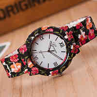 Woman And Men Print Wrist  Watch