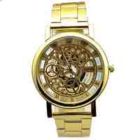 Men's Casual Silver Alloy Quartz Wrist Watch